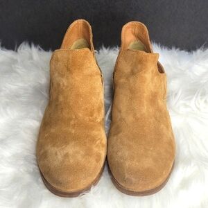 DIBA TRUE Tan Suede Booties Size 7.5‎